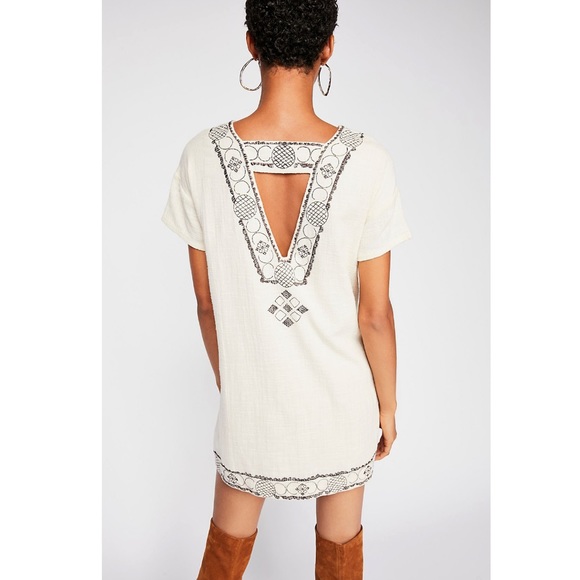 Free People Beaded Open Back Mini Dress - Picture 3 of 5